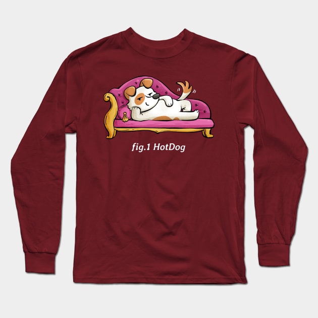 Fig.1 HotDog Long Sleeve T-Shirt by salihgonenli